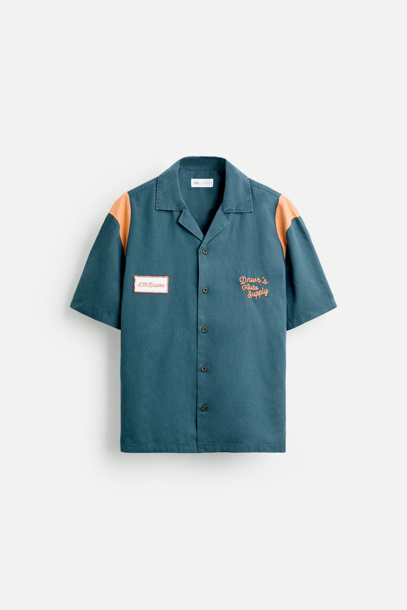 COLORBLOCK PATCH SHIRT